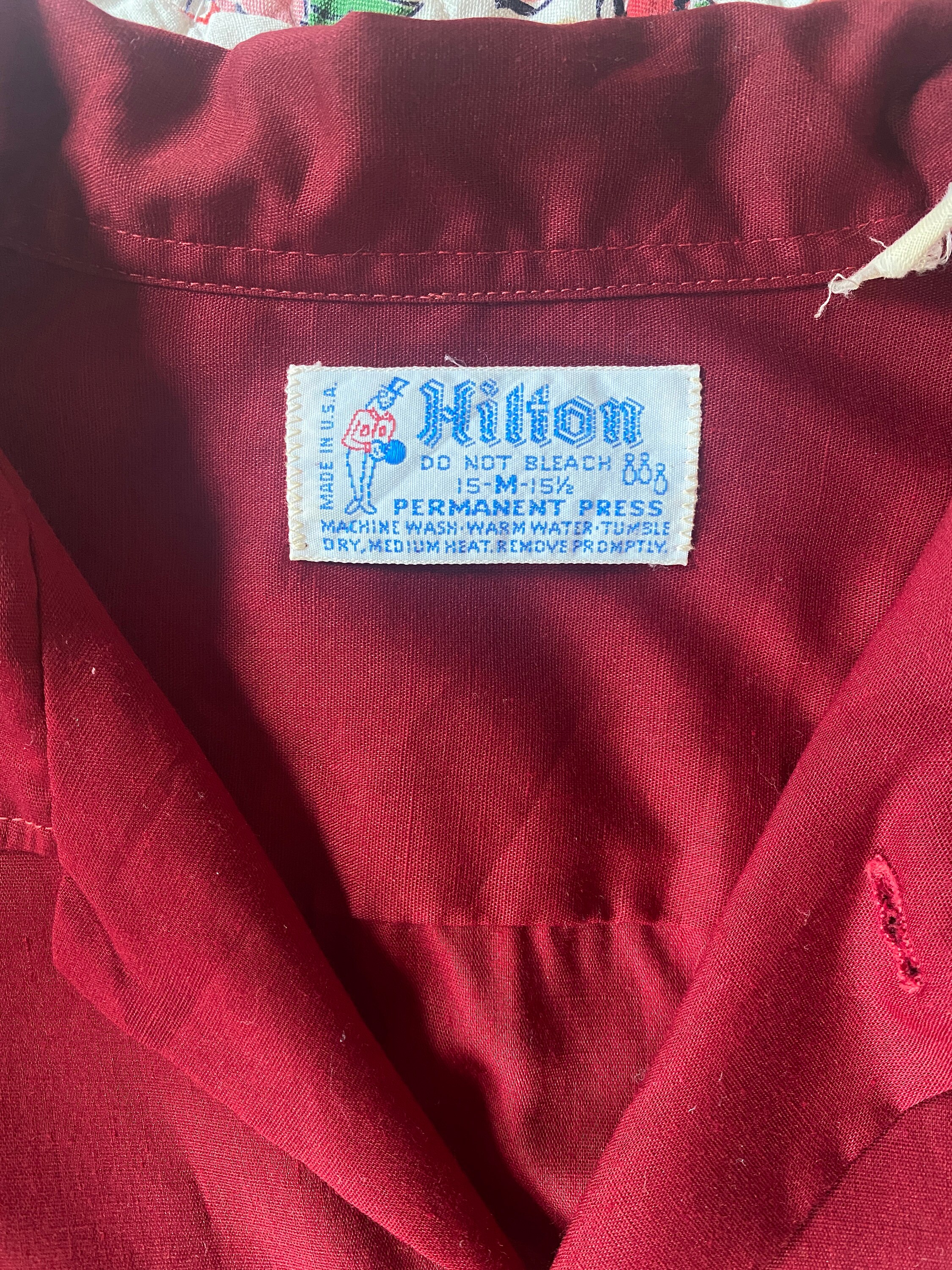 Vintage 1960s Hilton Bowling Shirt - Etsy