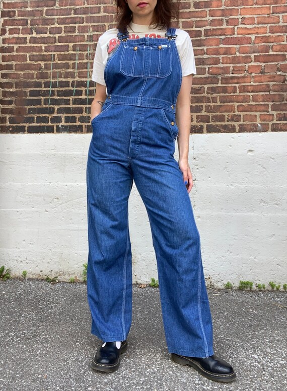 Vintage 1970s Lee Bib Denim Overalls - Etsy