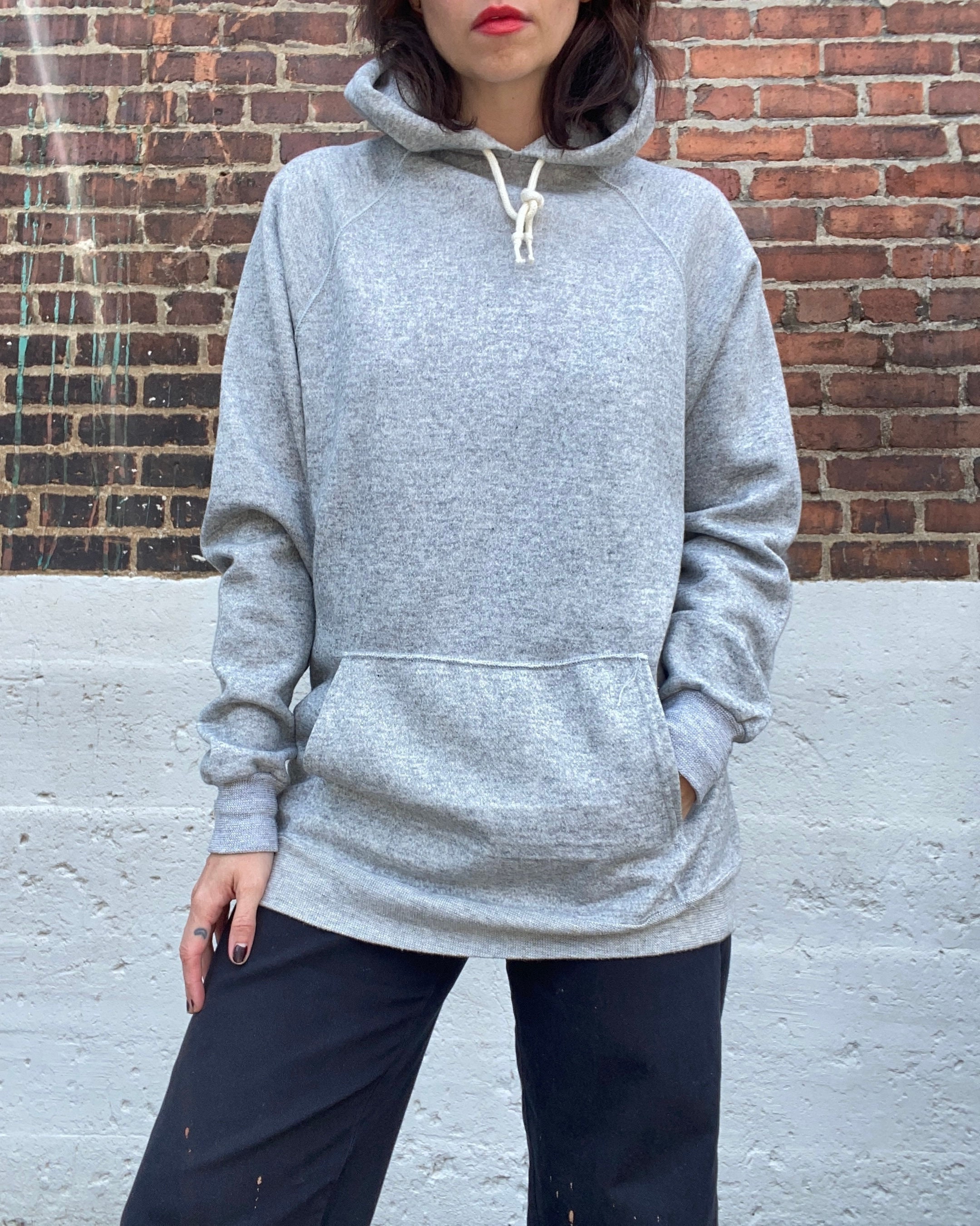 Vintage 1970s/80s Heather Grey Raglan 