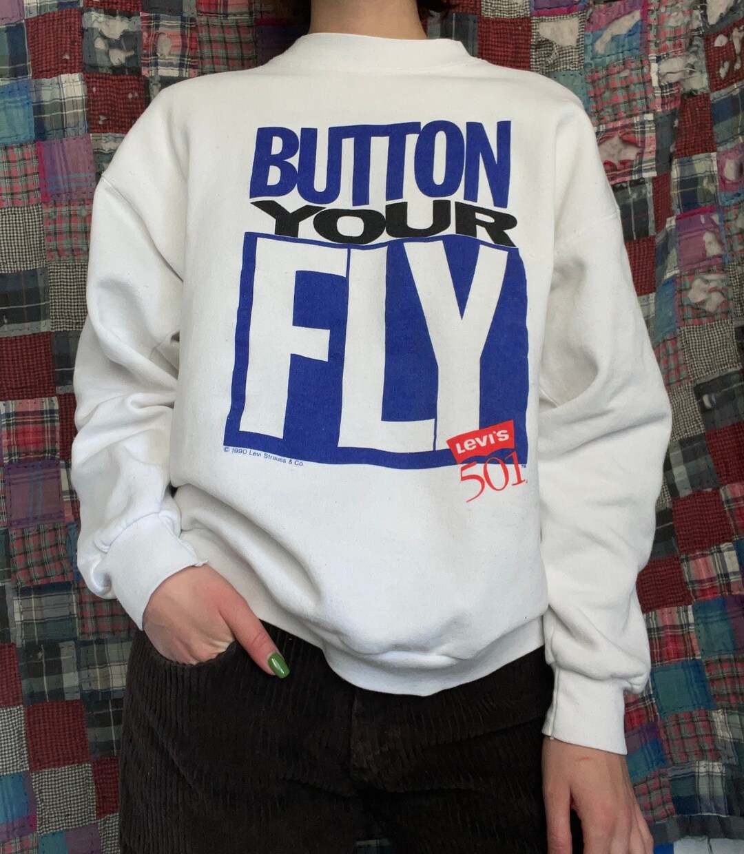 Vintage 1990's Levi's 501 Button Your Fly Sweatshirt - Etsy Australia