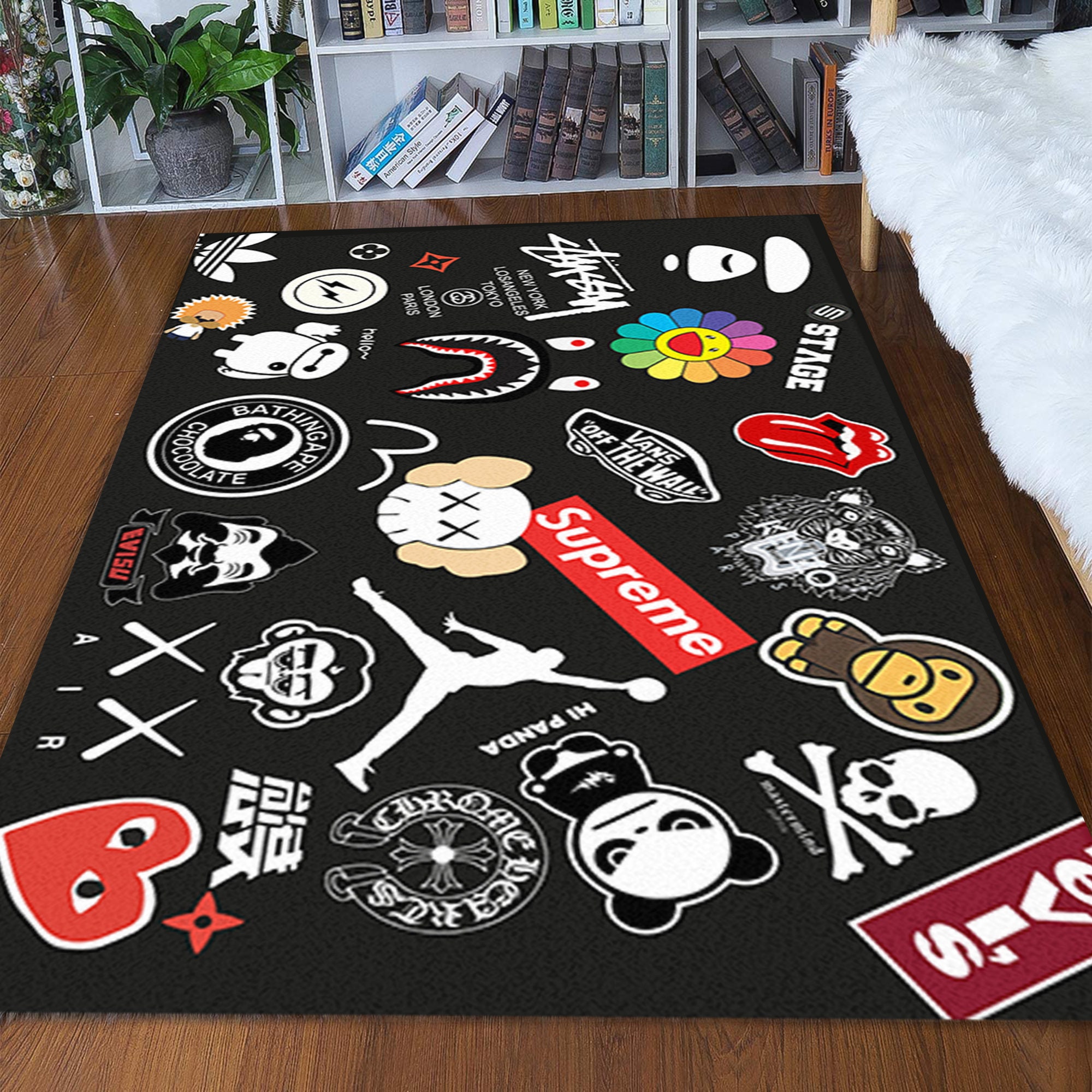 Street Fashion Style Graffiti Streetwear Rug Hype Designer Etsy