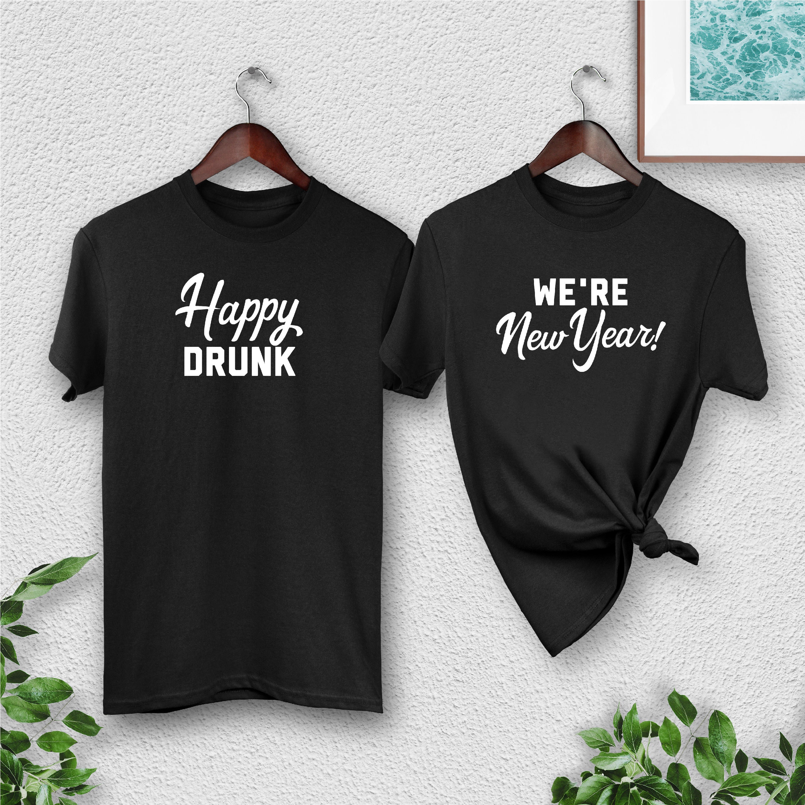 new year's couple shirts
