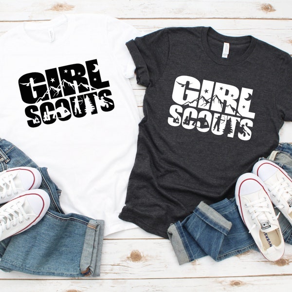 Girl Scouts Graphic Print, Camper Tshirt, Camp T-Shirt, Explore More Shirt, Adventure Tee, Hiking, Girls Trip Shirts, Squad Goals, Glamping