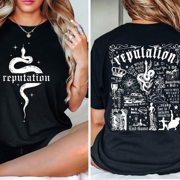 Reputation Snake Shirt, Eras Tour Concert Shirt, Swiftie Merch, Swifties Fan Gifts, Reputation Album Shirt, Reputation Merch, Concert Shirt