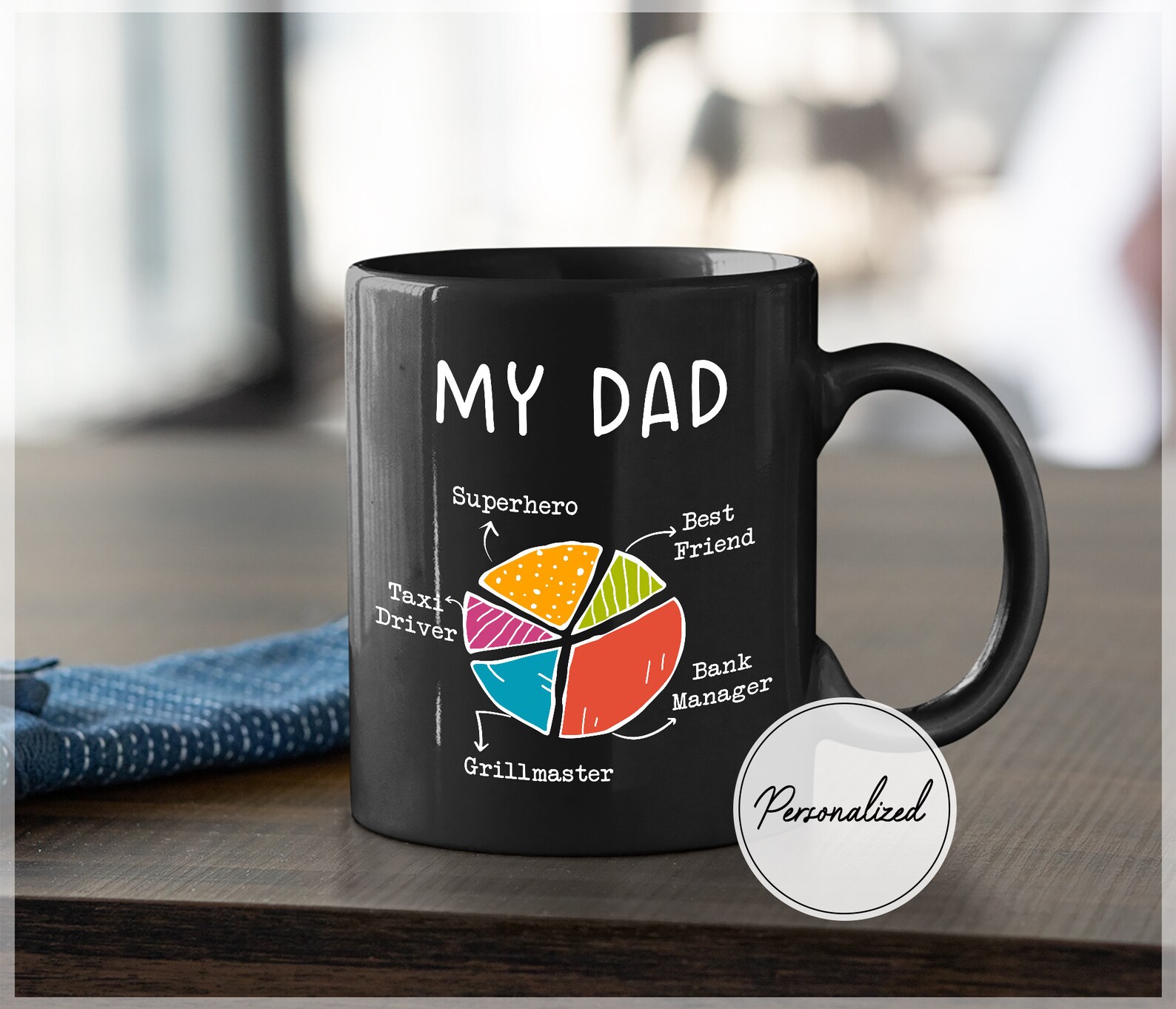 Personalized Birthday Mug For Dad Fathers Day Gift For Dad Etsy