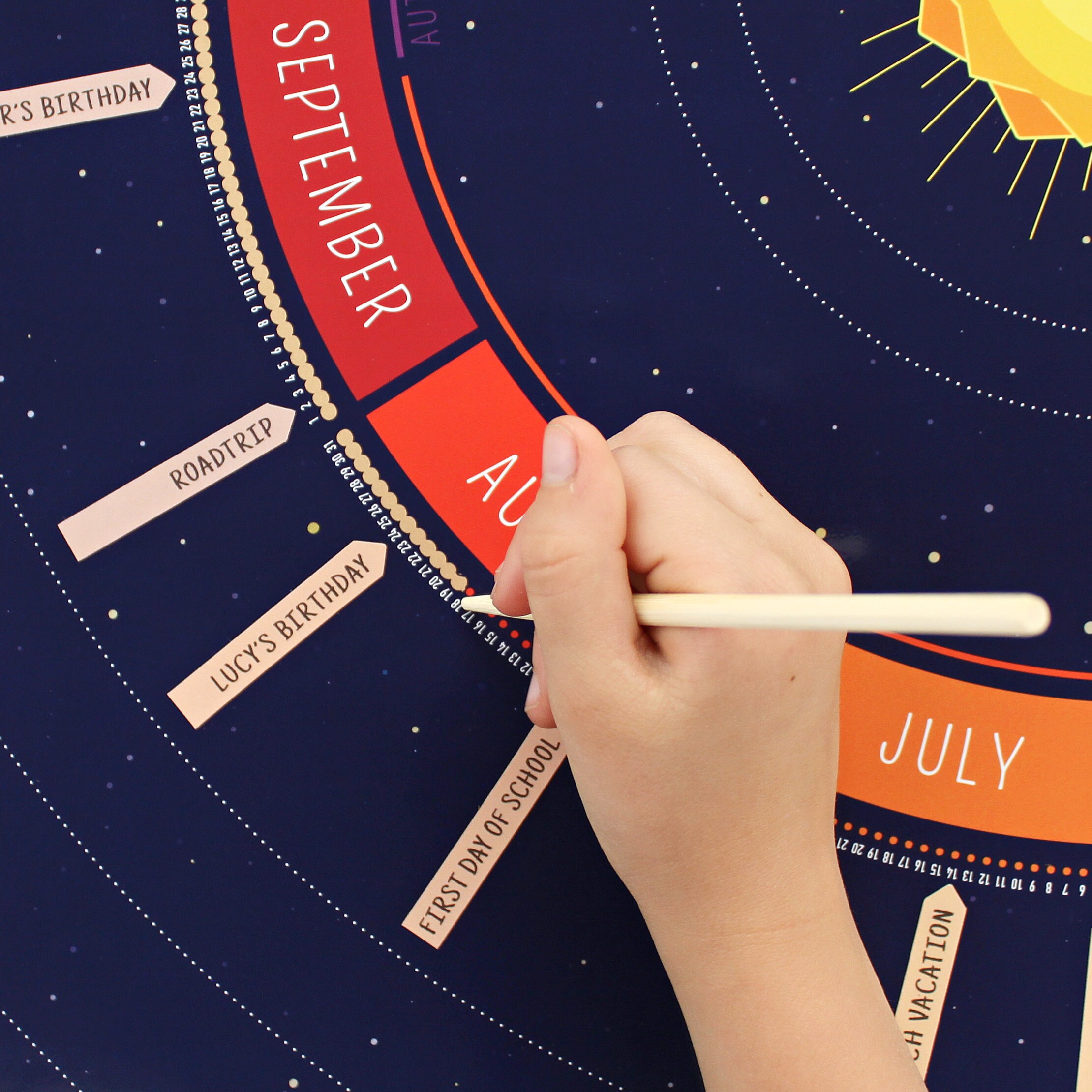 Calendario anual 2024 sin festivos Etsy México