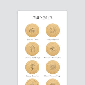 Family Event Scratch-Off Stickers