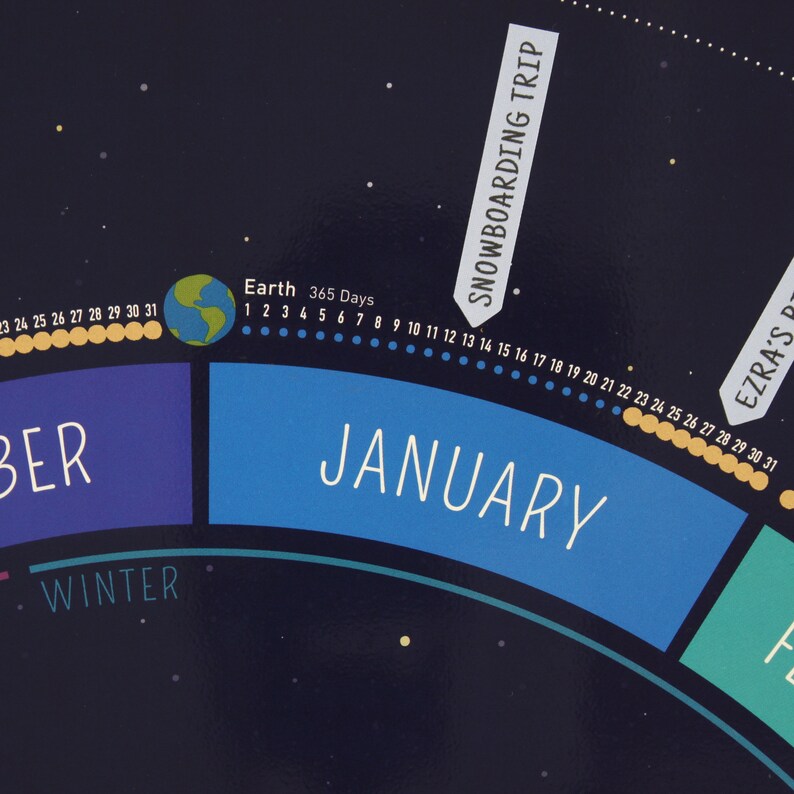 Calendario anual 2024 sin festivos Etsy México
