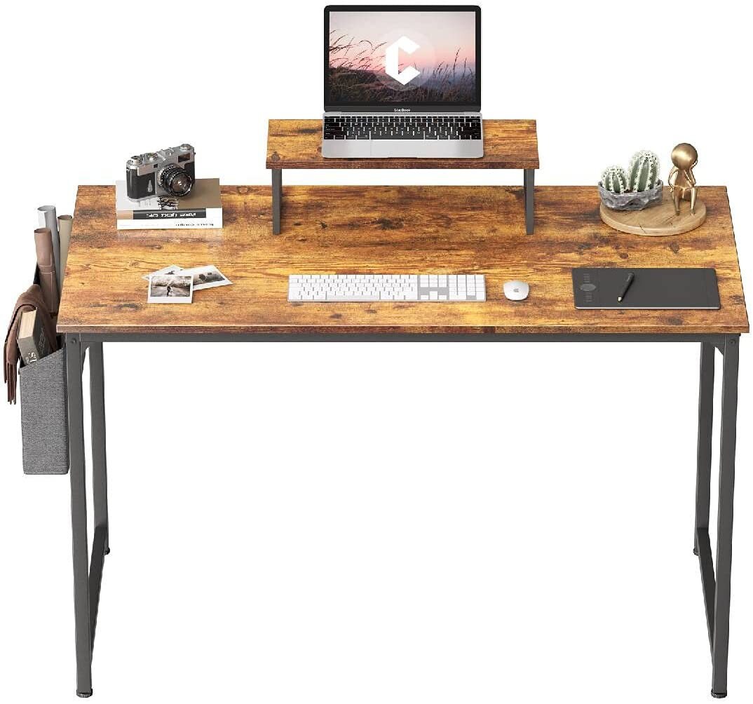 Antique Computer Desk 47 Inch Modern Home Office Writing Desk Etsy