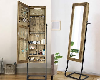 Jewelry Cabinet Jewelry Cabinet, Full Length Mirror With Jewelry Case