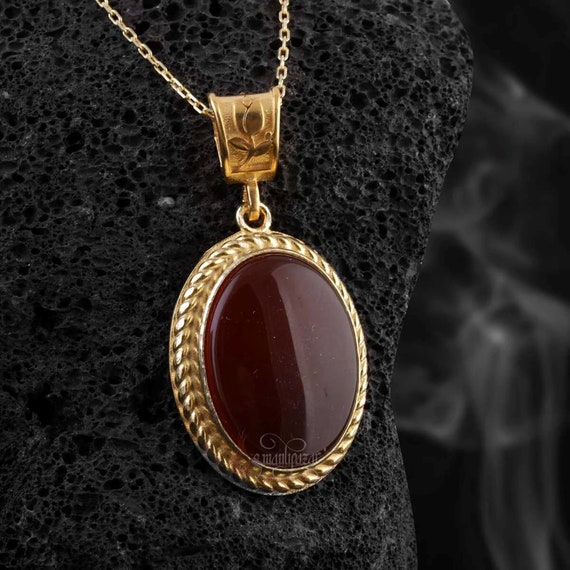 Aqeeq necklace deals