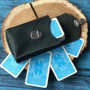 Tarot leather case, Tarot deck box, Tarot pouch, Tarot bag