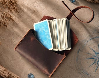 Handmade Leather Tarot Card Holder