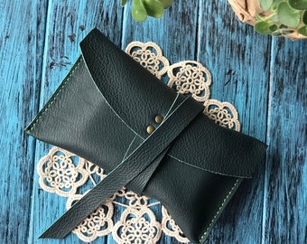 Personalized LEATHER TAROT card case, Tarot deck holder, Tarot deck box