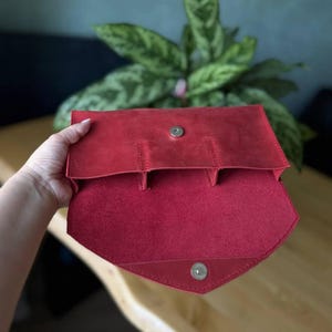 Estuche de cuero para tres barajas de tarot, Caja de tarot para tres barajas, Bolsa de tarot personalizada