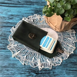 Tarot leather case, Tarot deck box, Tarot pouch, Tarot bag