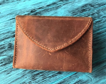 Handmade Leather Tarot Deck Case: Tarot Card Holder