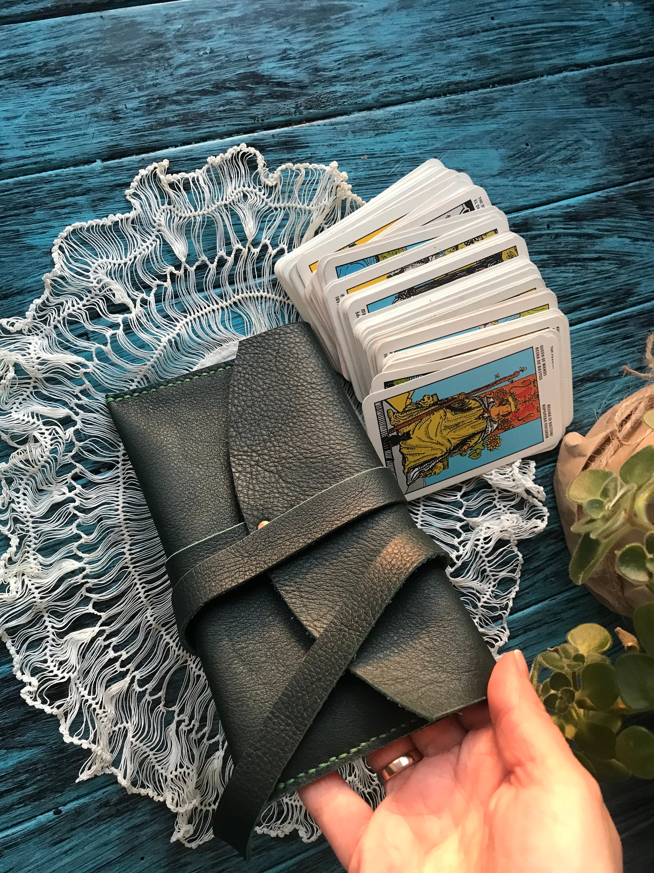 Custom Tarot Leather Case Personalized Tarot Card Case Etsy UK