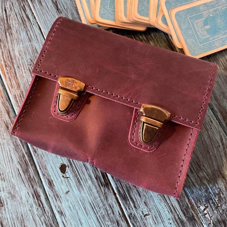 Double Tarot Leather Case, Tarot Box for Two Decks - Etsy