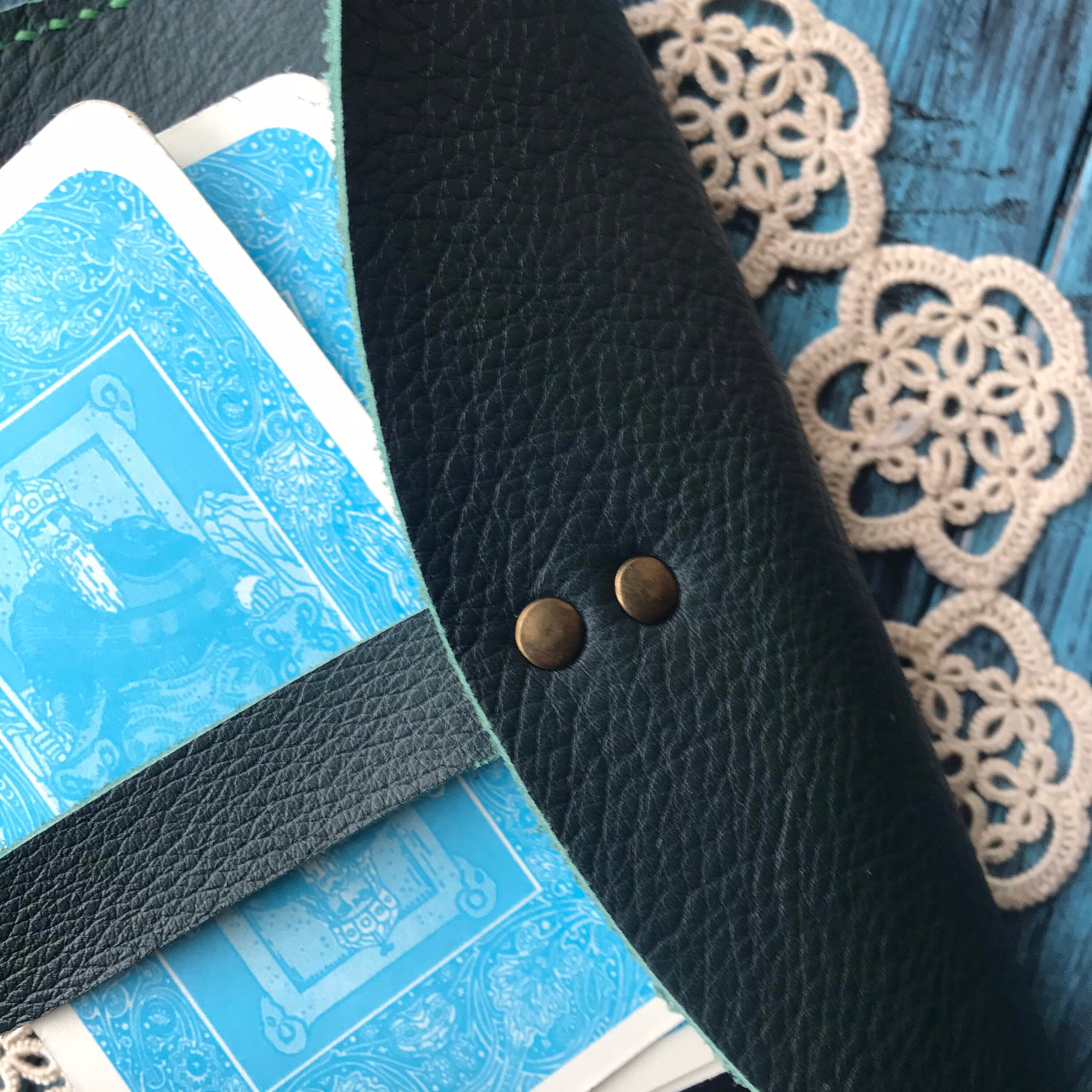 Personalized LEATHER TAROT Card Case Tarot Deck Holder Tarot Etsy