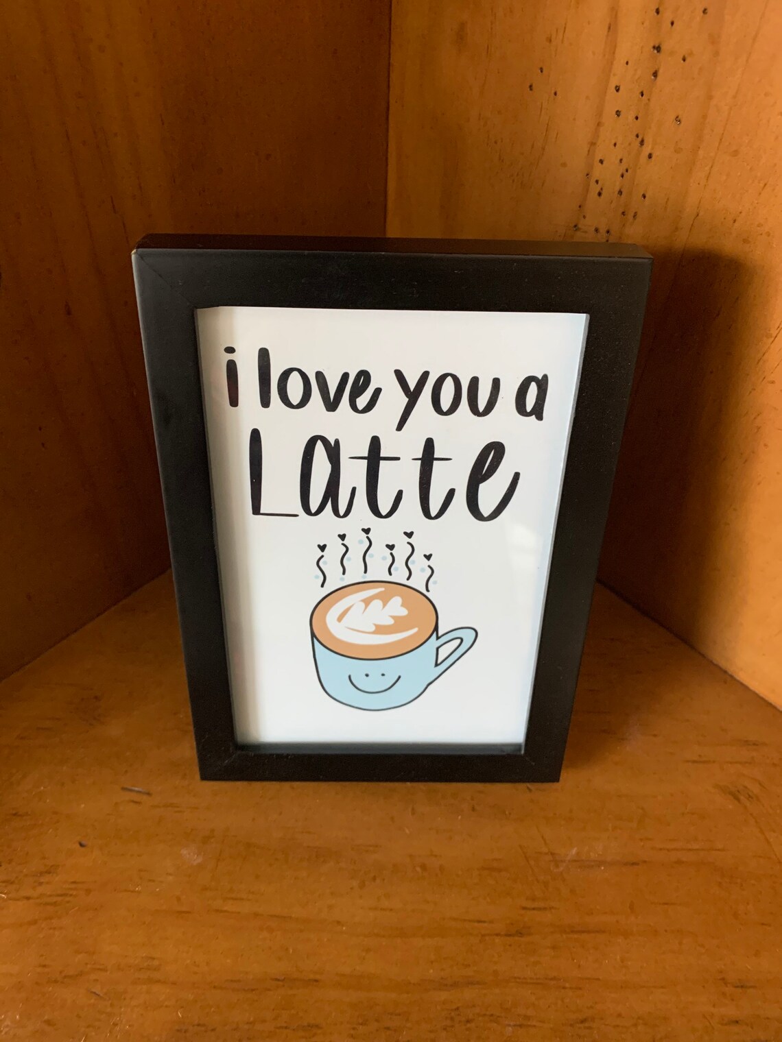 I Love You A Latte Digital Art Print 4x6 or 5x7 // Valentines | Etsy