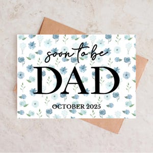 Biglietto di auguri per il futuro papà / Annuncio di gravidanza che diventerai papà / Annuncio di gravidanza del marito / Futuro papà / DIGITALE 5x7