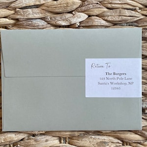 Wrap Around Address Label Template Custom Address Labels Wedding