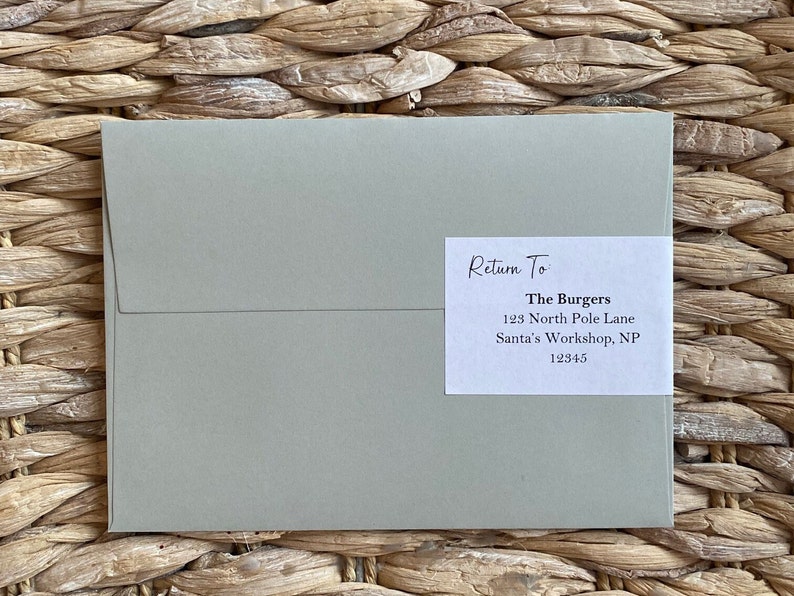 Wrap Around Address Label Template Custom Address Labels Etsy Wrap Around Address Label Template Custom Address Labels Etsy