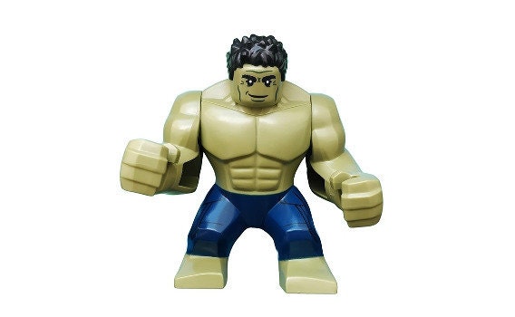 Lego Hulk 76131 Black Hair Dark Blue Pants Super Heroes Minifigure