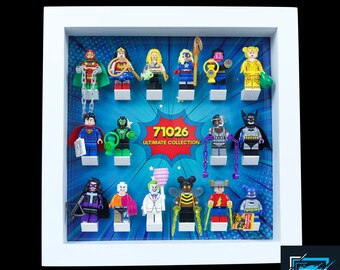 Acrylic display frame insert for Lego DC super hero minifigure Series 