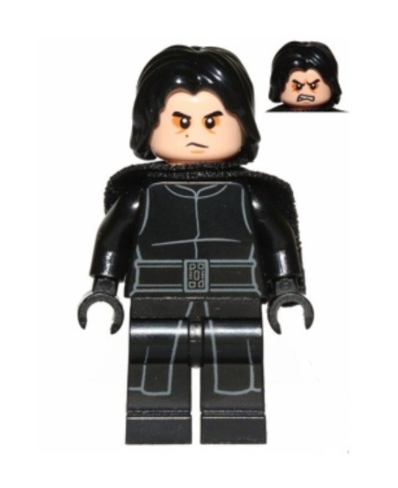 Lego Kylo Ren 75139 With Hair Episode 7 Star Wars Minifigure