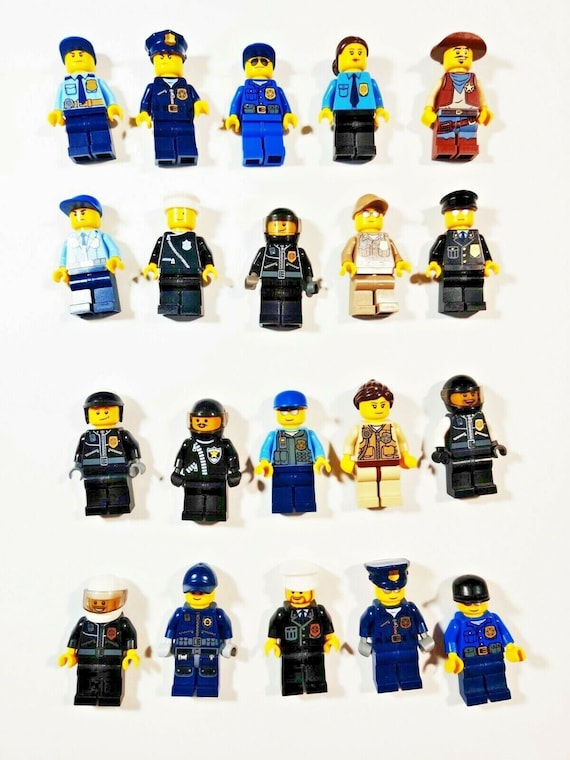 Lego Police SWAT Officer W/ Gun Accessory Random Town City