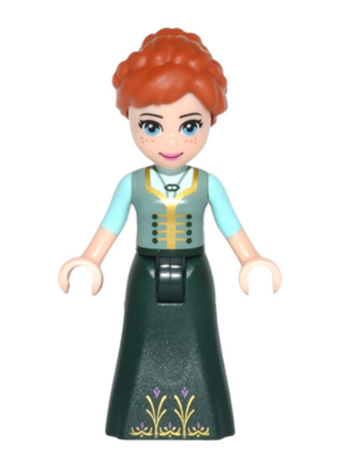Lego Anna 41148 Sand Green Top Dark Green Skirt Disney Princess