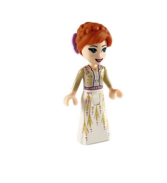Lego Anna Dress Tan Shrug Bow Frozen II Disney Etsy