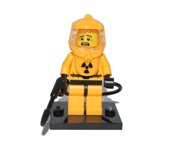 Lego hazmat suit guy clearance