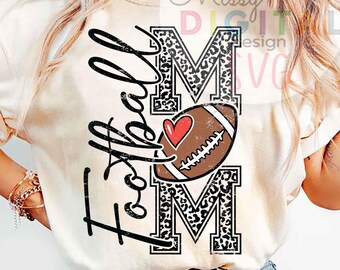 Mamma calciatrice leopardata in formato SVG, design alla moda per il giorno della partita (download digitale)