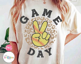 Softball Game Day Png, Game day Leopard Png, Game Day Softball Sublimation Design, Game Day Png, Softball shirt Png, Softball Png, Sport Png