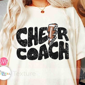 Football Cheer Coach SVG, Leopard Cheer Design, Football Svg, Coach Svg, Cheerleader svg, Cheer Shirt, Png, Silhouette, Cricut, Sublimation