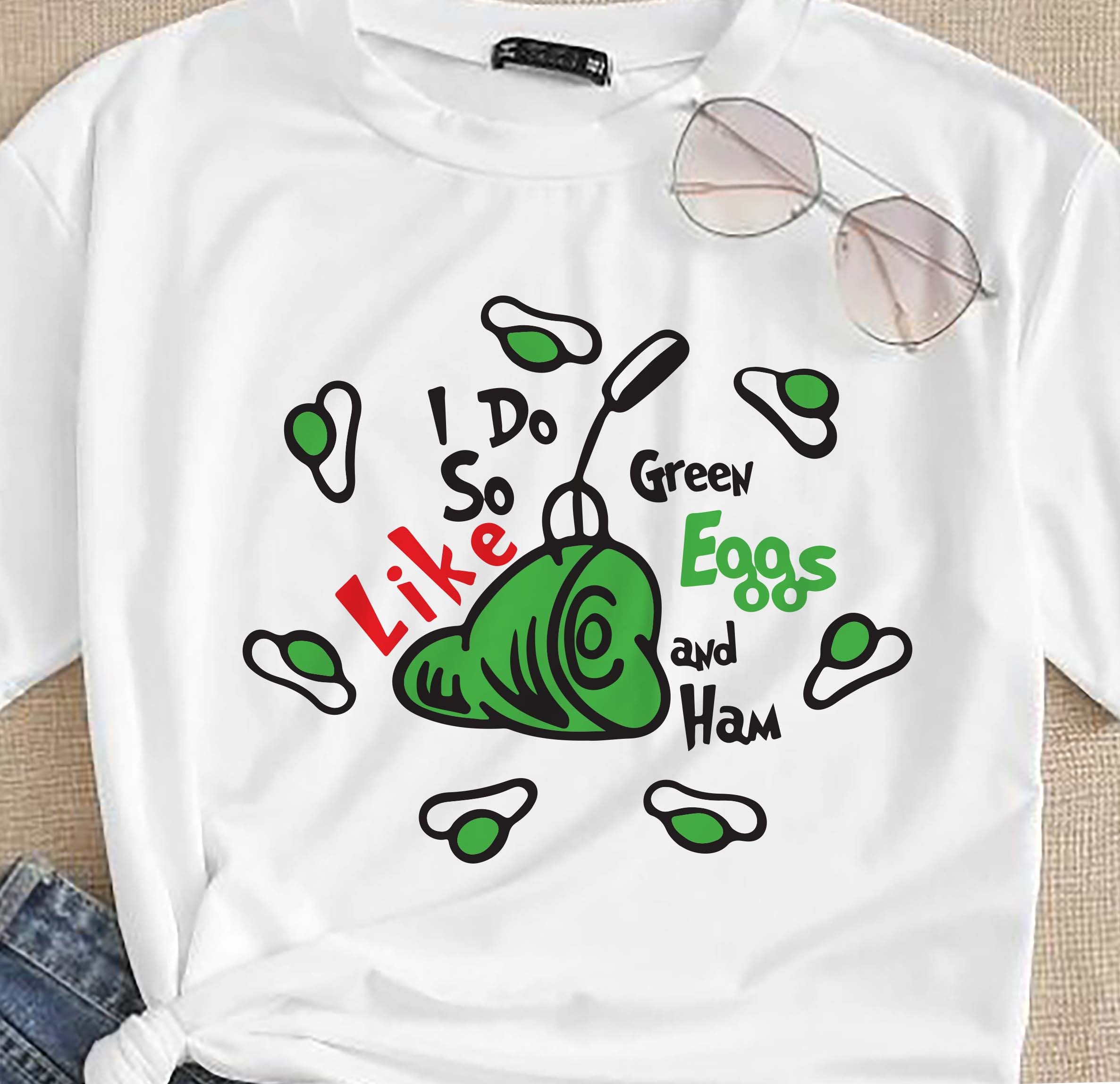 I Do So Like Green Eggs and Ham SvgCat in the hat svgDr | Etsy