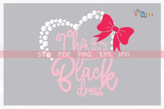 Little Black Dress SVG, Baby Girl Valentines Onesie, Cricut Silhouette Cut  File (digital Download) - Etsy