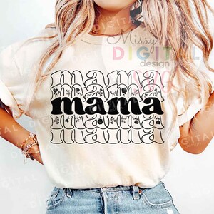 Floral mama SVG PNG, Mama flower SVG, Mama Svg, Flower Mama Svg, Mom Life, Mama shirt, Gift for Mom, Mother png, Mama Svg Cut file Cricut