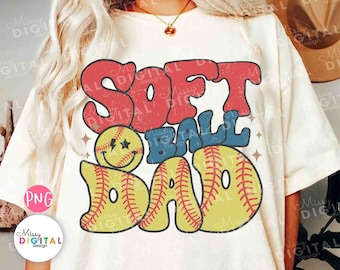 Softball Dad PNG, Sport Design (Digital File)