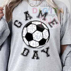 Soccer Game Day Png, Leopard Soccer Png, Soccer Png, Game day Png, Leopard Soccer Sublimation, Sports png, Soccer Mom Shirt, Trendy Soccer