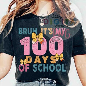 100 Days of School Coquette Bow Png, Coquette Teacher Pencil Bow Png, 100 days shirt design, School Teacher Png, Girls Teacher 100 Days Png