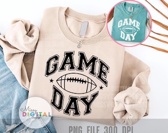 Football Game Day PNG, Touchdown Png, Football Png for Sublimation (Digital Download)
