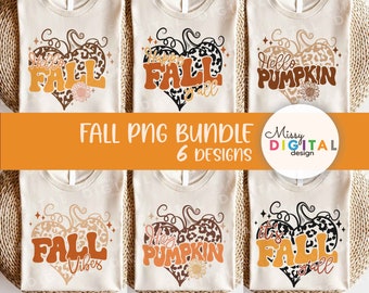 Leopard Fall PNG Bundle, Autumn Shirt Sublimation Design (Digital Download)