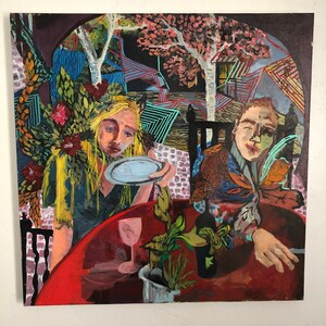 Plateful Large Painting on Canvas