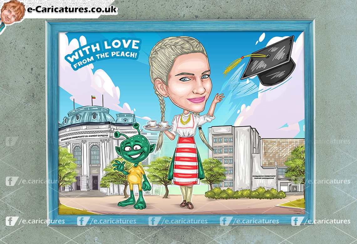 Custom Caricature Custom Gift Present Custom Present Gift | Etsy