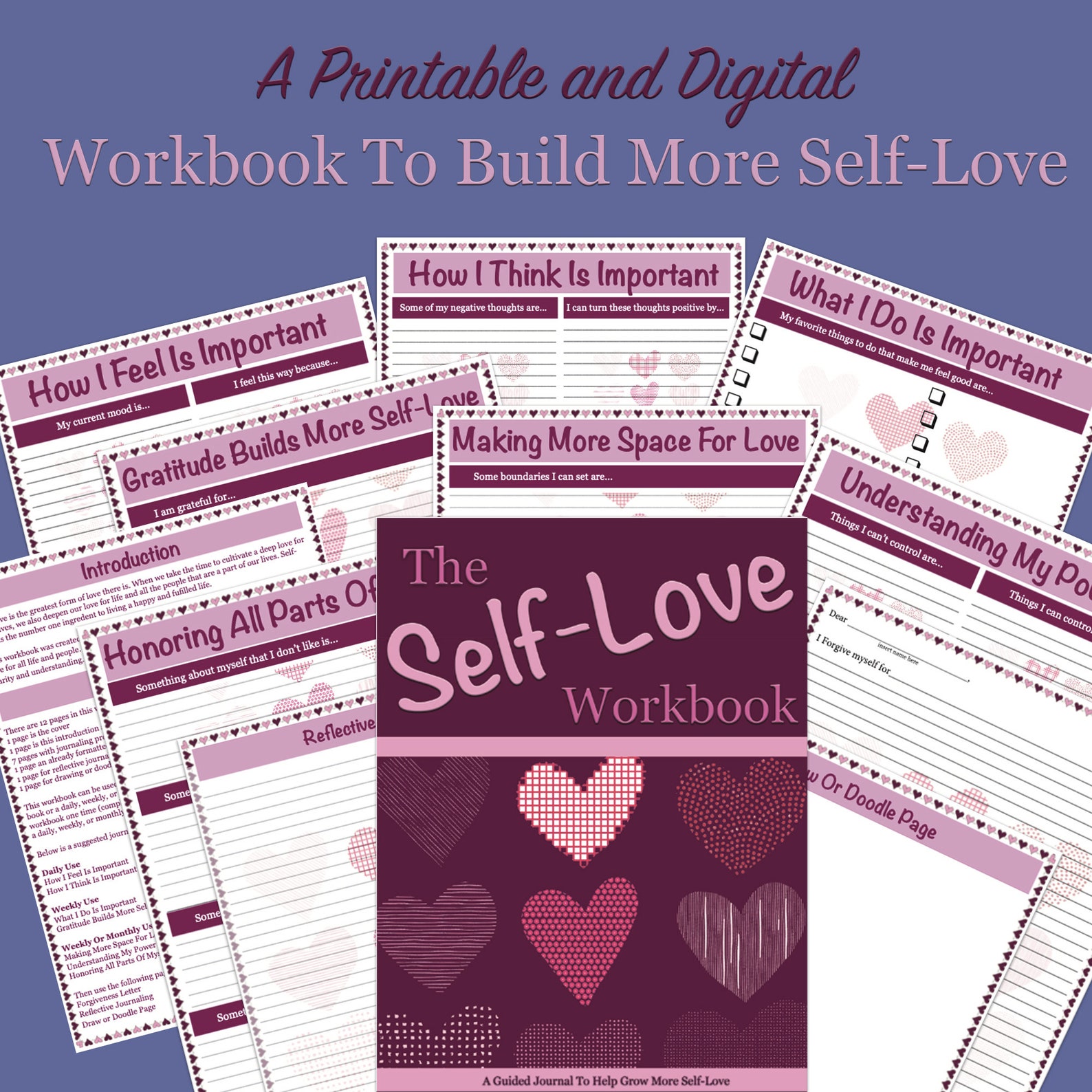 The Self-Love Workbook... A Printable and Digital Guided - Etsy España