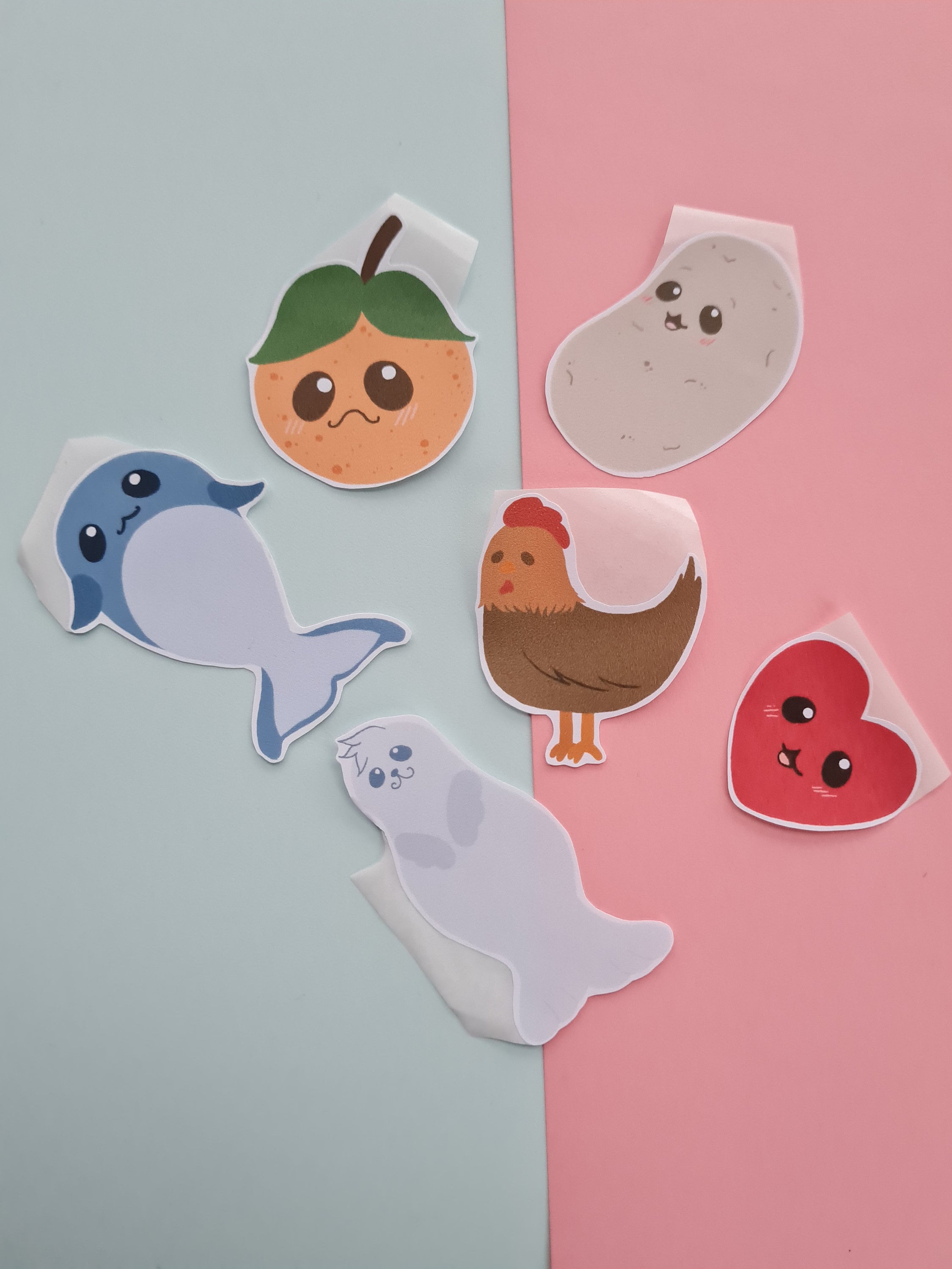 cute matching sticker pack cute stationary kawaii sticker etsy